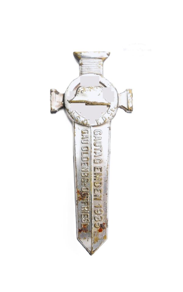 Abzeichen – Stahlhelmbund – N.S.D. F.B.St. Stahlhelm Gautag Emden 1935 Gau Oldenburg-Ostfriesland - SHB – Bild 2