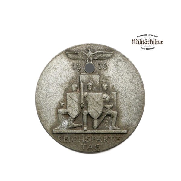 Abzeichen – Reichsparteitag 1936 – Hersteller L. CHR. LAUER, NÜRNBERG BERLIN – RPT