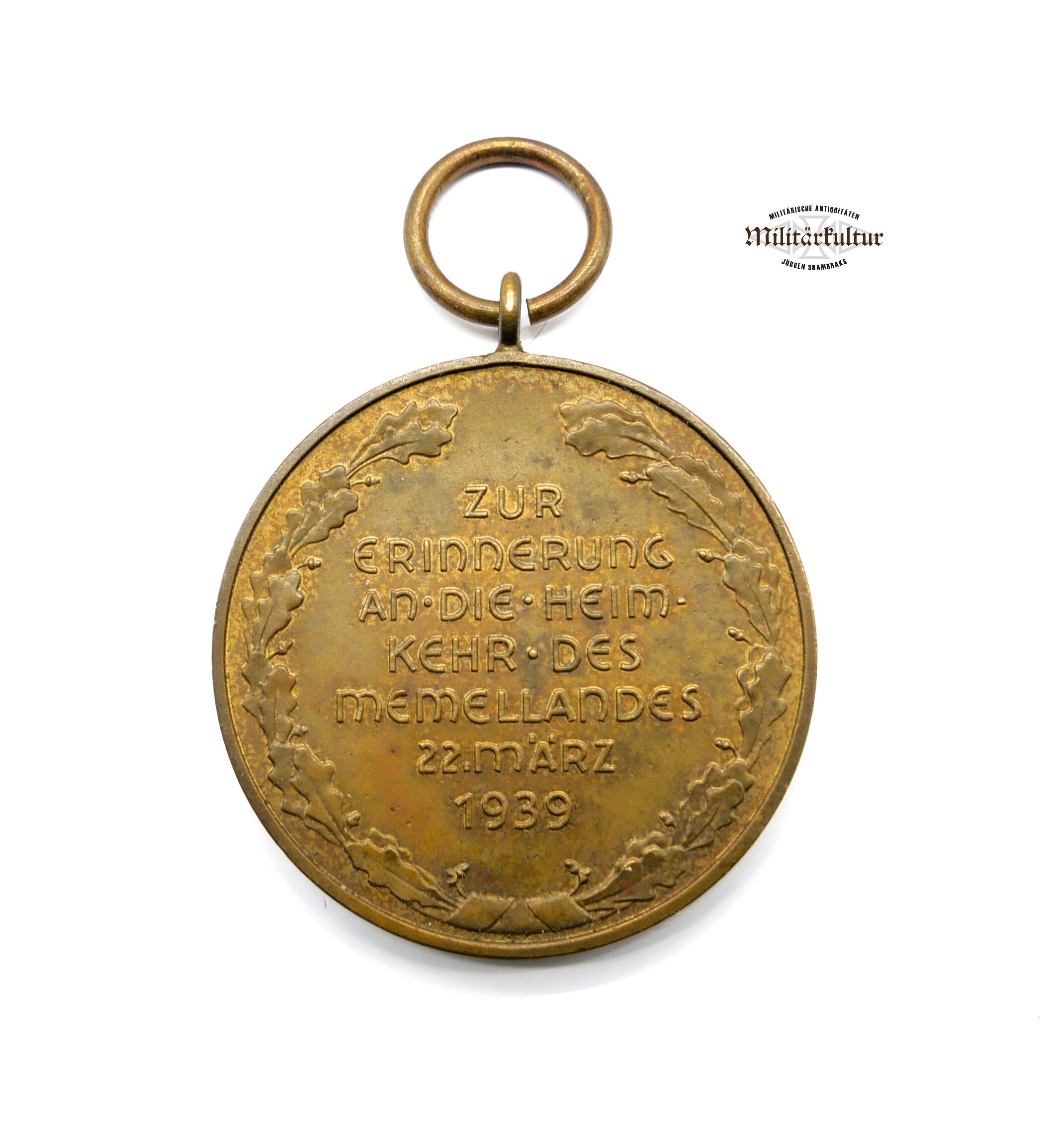 Medaille zur Erinnerung an die Heimkehr des Memellandes Memelland