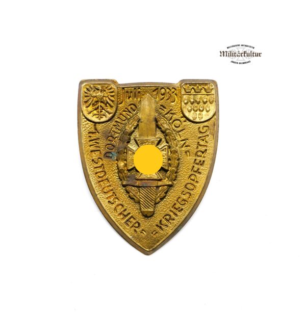 Abzeichen - NSKOV - 1. Westdeutscher Kriegsopfertag Juli 1933 - Dortmund - Köln