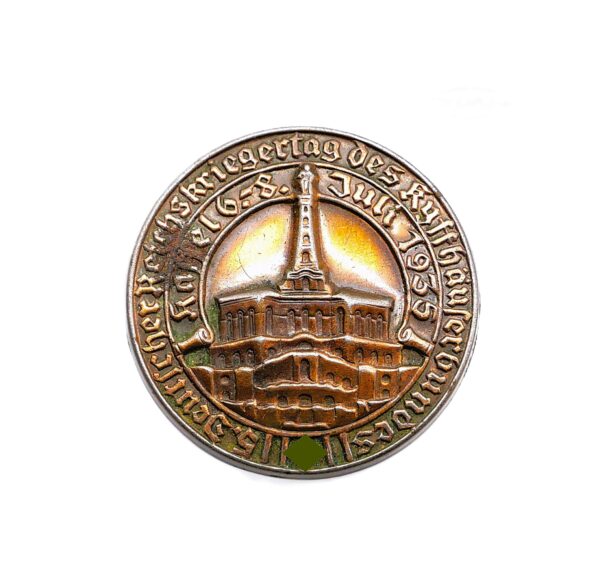Abzeichen - 5. Deutscher Reichskriegertag des Kyffhäuserbundes Kassel 6. - 8. Juli 1935