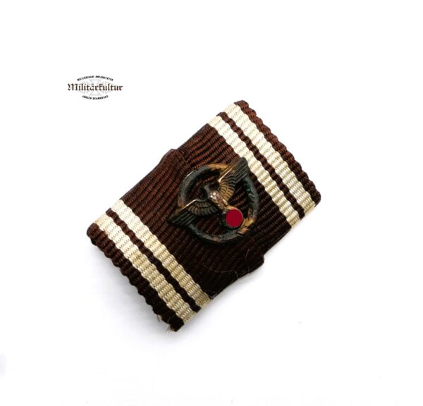 Feldspange - Bandspange zur NSDAP Dienstauszeichnung – Bronze – Mit Adler Auflage