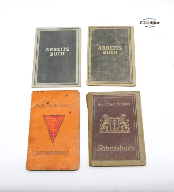 Danzig – Arbeitsbuch – Reisepass - Wehrpass - Arbeitsbuch DDR – Bild 2