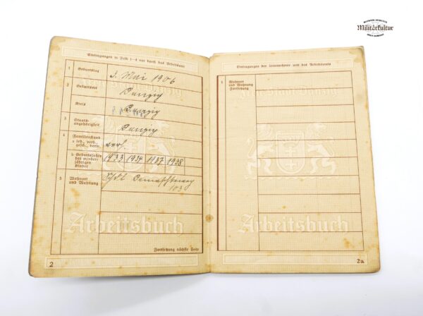 Danzig – Arbeitsbuch – Reisepass - Wehrpass - Arbeitsbuch DDR – Bild 3