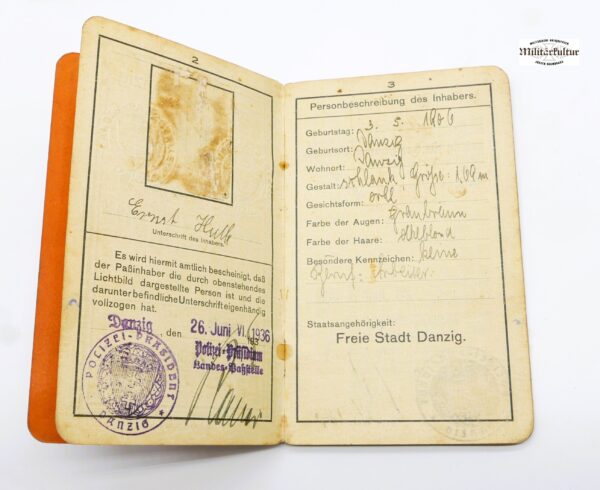 Danzig – Arbeitsbuch – Reisepass - Wehrpass - Arbeitsbuch DDR – Bild 4