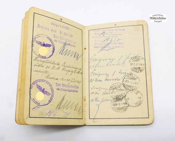 Danzig – Arbeitsbuch – Reisepass - Wehrpass - Arbeitsbuch DDR – Bild 7