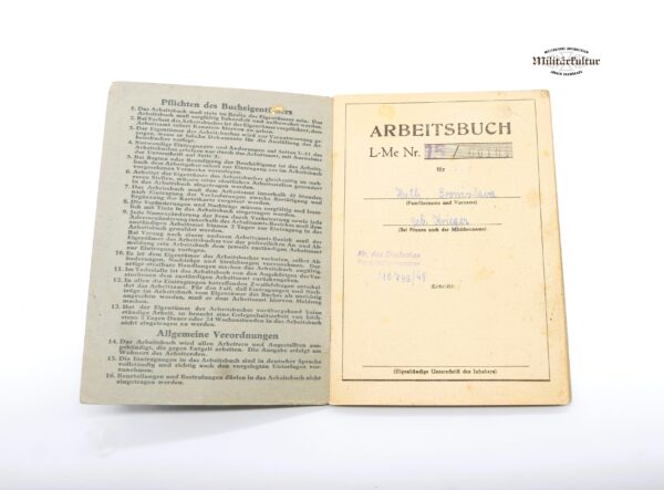 Danzig – Arbeitsbuch – Reisepass - Wehrpass - Arbeitsbuch DDR – Bild 8