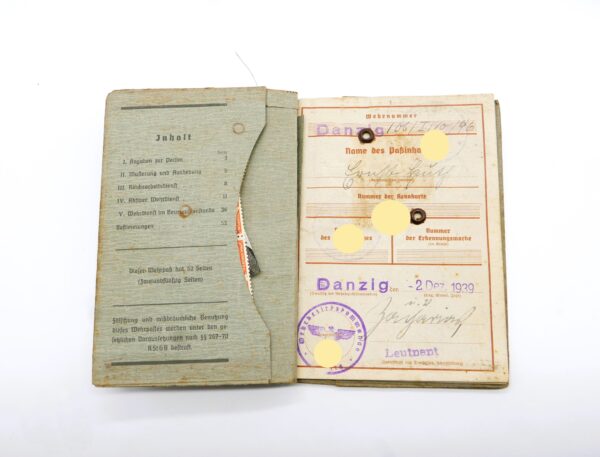 Danzig – Arbeitsbuch – Reisepass - Wehrpass - Arbeitsbuch DDR – Bild 10