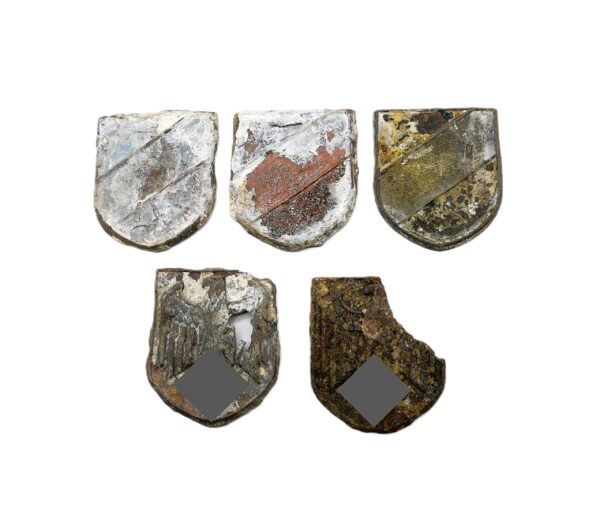 Embleme für den Tropenhelm des Afrika Korps (DAK) – Bodenfund – Emblem – Bild 2