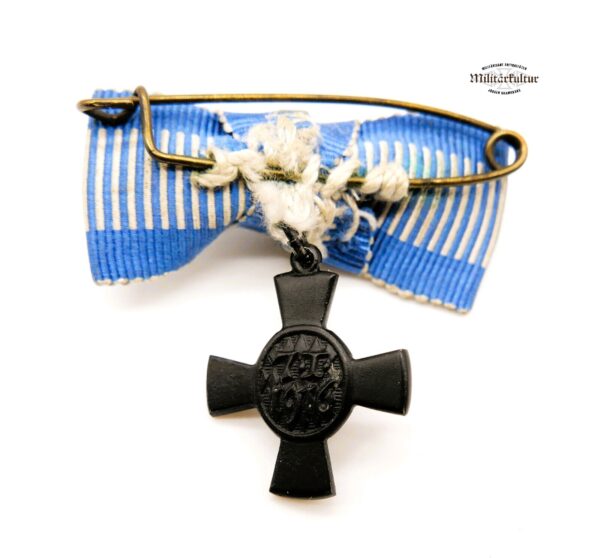 Bayern – 17 mm Miniatur zum König Ludwig Kreuz 1916 an Damenschleife – Bild 2
