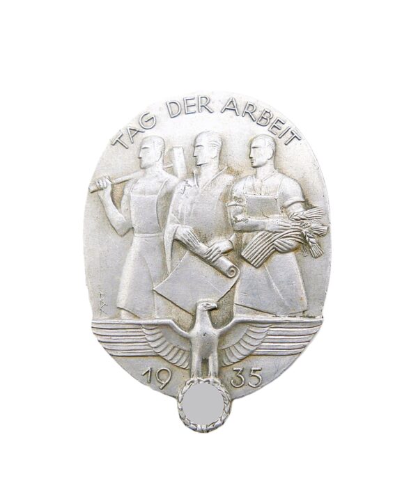 Abzeichen – Tag der Arbeit 1935 – Hersteller Kerbach & Israel, Dresden A. 1