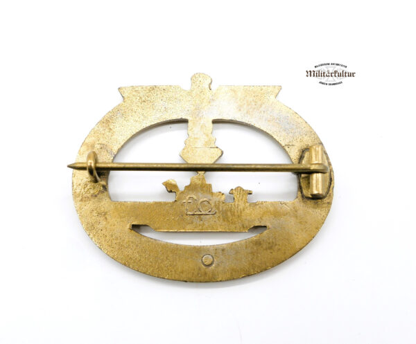 Ubootkriegsabzeichen – Hersteller F.O. (Friedrich Orth, Wien) – U-Boot Kriegsabzeichen – Kriegsmarine – Ungetragen – Bild 2