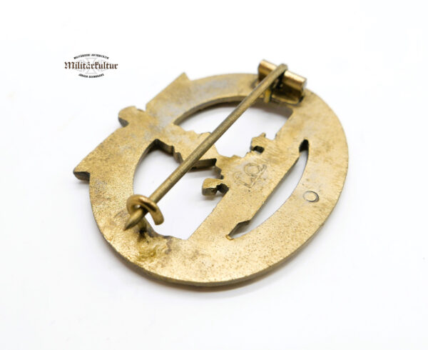 Ubootkriegsabzeichen – Hersteller F.O. (Friedrich Orth, Wien) – U-Boot Kriegsabzeichen – Kriegsmarine – Ungetragen – Bild 3