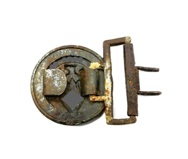 HJ (Hitlerjugend) Feldbindenschloss für Führer – Hersteller M4/119 (Eugen Schmidhäußler, Pforzheim) – Bild 3