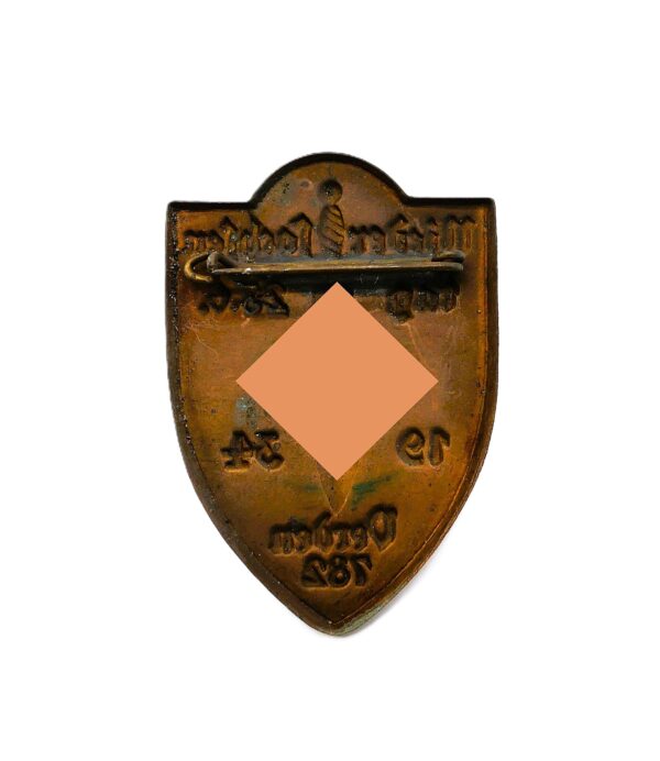 Abzeichen - Niedersachsentag 23. 6. 1934  - Verden 782 - Niedersachsen – Bild 2