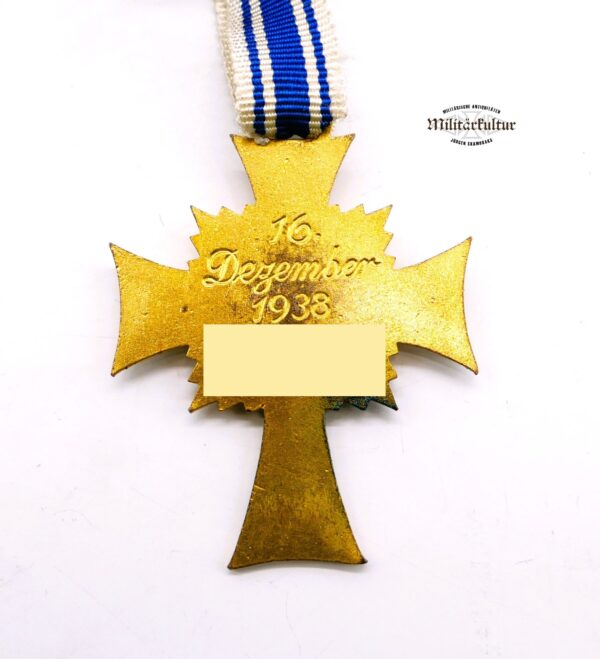 Ehrenkreuz der deutschen Mutter – Mutterkreuz Gold am Band – MK – Bild 3