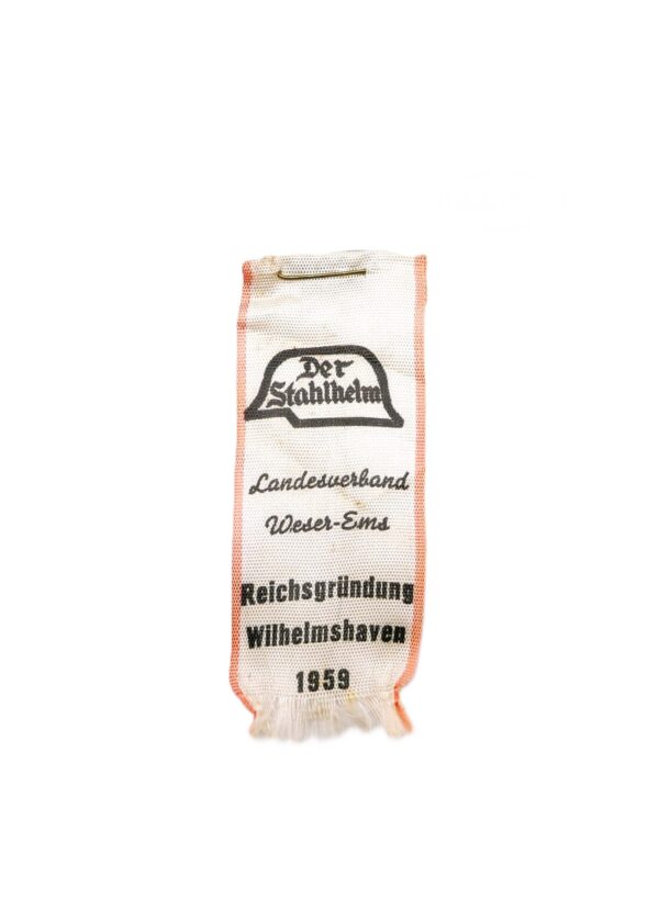 Abzeichen – Fähnchen - Stahlhelmbund – Stahlhelm Treffen – Landesverband Weser-Ems - Wilhelmshaven 1959