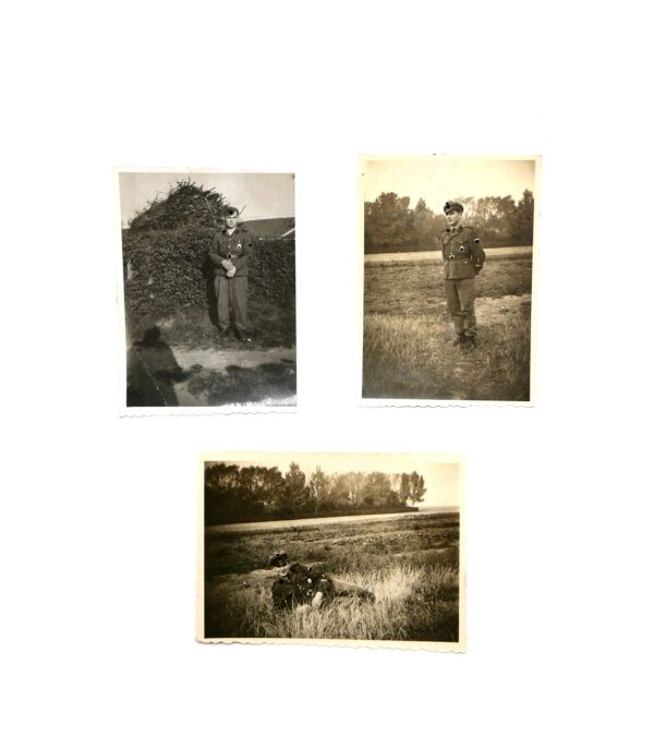 3 Fotos – Portrait - Foto eines SS Schützen der LAH – Leibstandarte AH