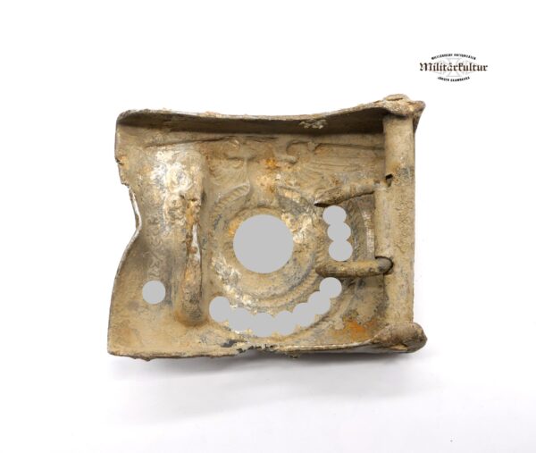 SS Aluminium Koppelschloss für Mannschaften – RZM 822/37 (Richard Sieper & Söhne, Lüdenscheid) - Bodenfund – Bild 3