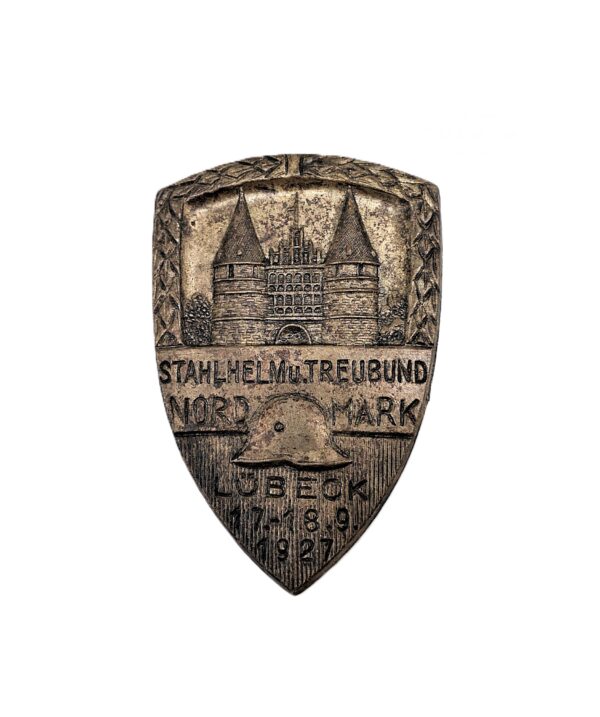 Abzeichen – Stahlhelmbund und Treubund Nordmark Treffen – Lübeck 17-18. 09. 1927 - SHB
