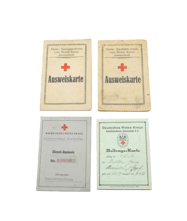 Deutsches Rotes Kreuz (DRK) - Ausweiskarte - Dienstausweis - Papiere - Urkunde - Auszeichnungsborte - Beitrags-Karte – Bild 2