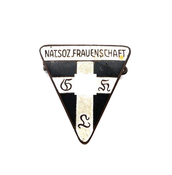 27 mm Abzeichen der Nat. Soz. Frauenschaft (National Sozialistischen Frauenschaft) – RZM – M1/72 (Fritz Zimmermann, Stuttgart)- Bodenfund