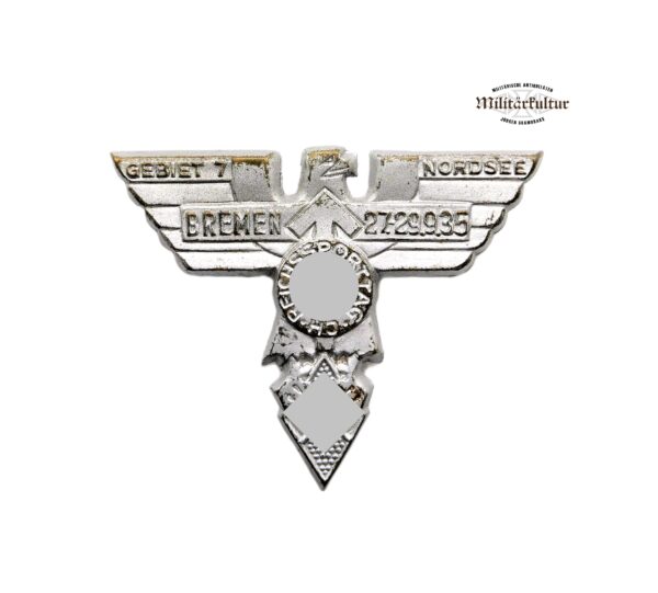 Abzeichen – HJ (Hitlerjugend) Gebiet 7 – Nordsee – Bremen – CH Reichssporttag 27.-29.09.1935
