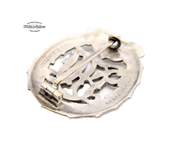 DRL Sportabzeichen Silber – Hersteller Wernstein, Jena – D.R.G.M. 35269 – Bild 4