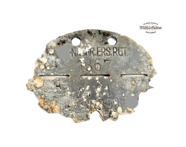 Erkennungsmarke SS – NACHR. ERS. RGT. (Nachrichten – Ersatz – Regiment) – EKM – Dogs Tag – Bodenfund – Bild 2