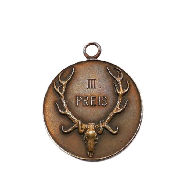 Abzeichen - Plakette - 3. Preis - Jahrtausendfeier der Rheinlande Jagdausstellung - Düsseldorf 1925 - Jagd