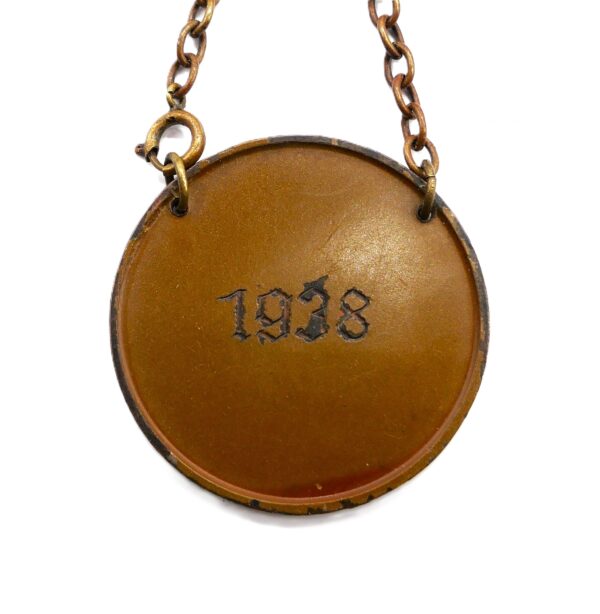 Plakette mit Kette – Deutsche Jägerschaft (DJ) 1938 – Auszeichnung – Jäger – Bild 3