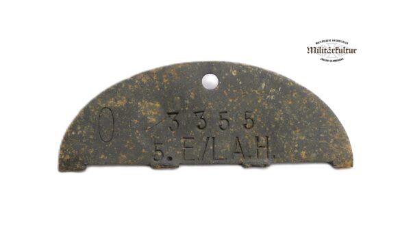 Erkennungsmarke Waffen SS Leibstandarte – 5. E/L.A.H. 3355 - EKM - Dogs Tag - Bodenfund – Bild 2