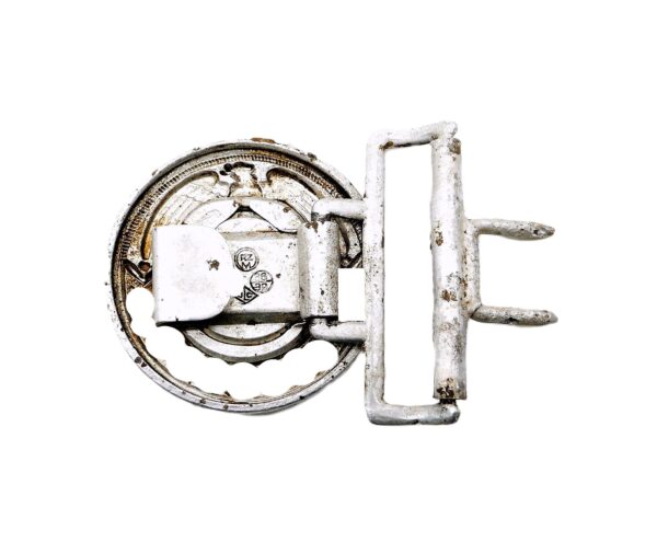 Waffen SS – Feldbindenschloss für Führer – Aluminium – Hersteller Overhoff und Cie, Lüdenscheid – Bild 3