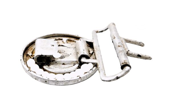 Waffen SS – Feldbindenschloss für Führer – Aluminium – Hersteller Overhoff und Cie, Lüdenscheid – Bild 4