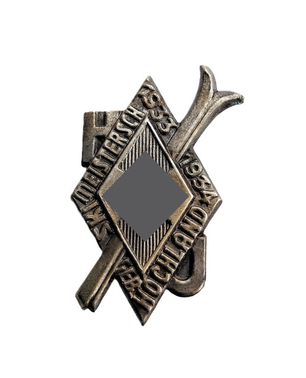 Abzeichen – Hj (Hitlerjugend) Ski Meisterschaften – Geb. Hochland – 1933-1934 – Hersteller H. Wittmann, München