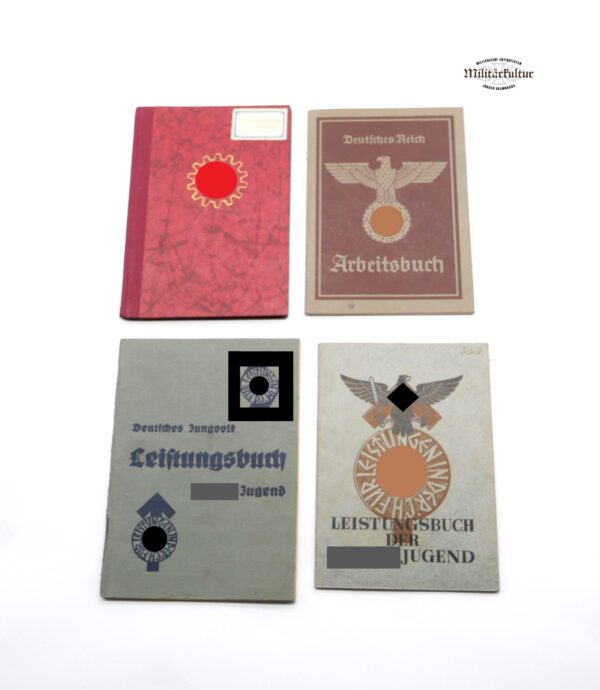 DJ/HJ (Hitlerjugend) – Papier Konvolut – Mitgliedsausweis – Leistungsbuch – Gesundheitspaß – Hochland – DAF – Arbeitsbuch – Bild 5