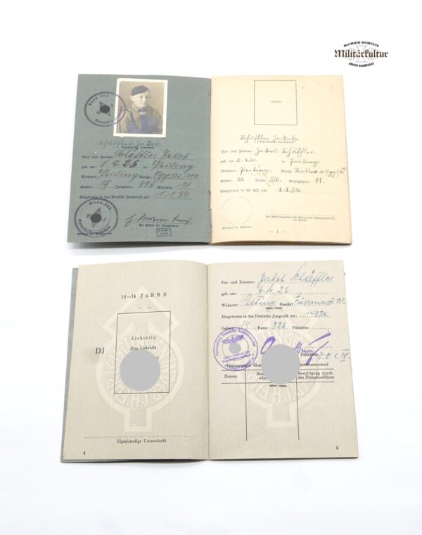 DJ/HJ (Hitlerjugend) – Papier Konvolut – Mitgliedsausweis – Leistungsbuch – Gesundheitspaß – Hochland – DAF – Arbeitsbuch – Bild 6