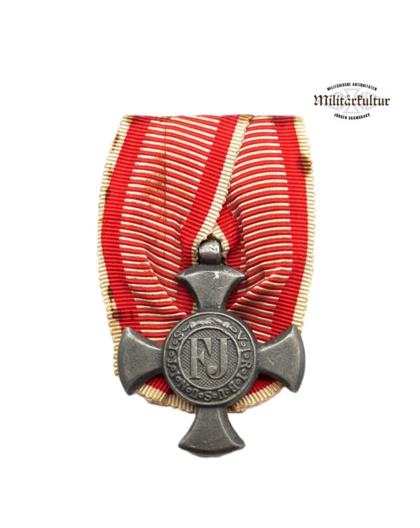 Österreich - Eisernes Verdienstkreuz 1916 ohne Krone - FJ - An einer Einzelbandspange