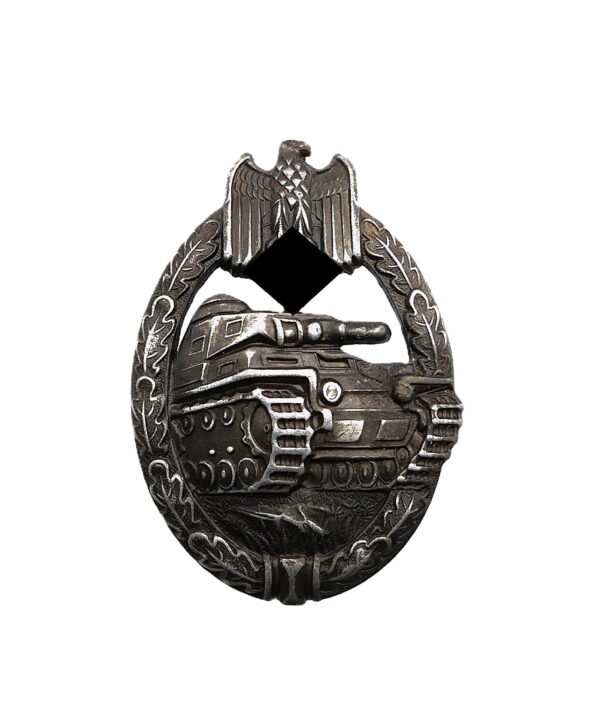 Panzerkampfabzeichen Bronze – Hohlprägung – Hersteller A (F. W. Assmann & Söhne, Lüdenscheid) – PKA