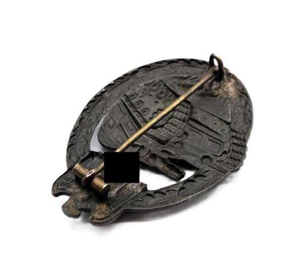 Panzerkampfabzeichen Bronze – Hohlprägung – Hersteller A (F. W. Assmann & Söhne, Lüdenscheid) – PKA – Bild 4