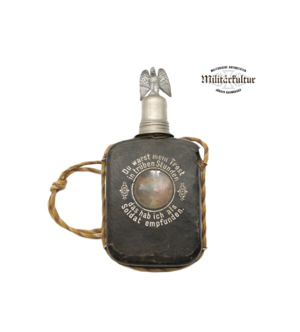 Preussen - Reservistenflasche – Flachmann - Flasche - Edelmann – 2. Comp. FüstReg. Fürst Karl Anton Aachen – Parole Heimat - Reserve