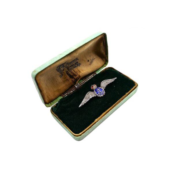 England - Abzeichen - Sweetheart - Brosche - Royal Air Force - Navy - Marineflieger im Etui - Verleihungsetui