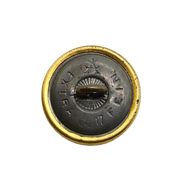 Knopf für die Uniform – Gold - Gekörnt – Extra fein - Partei - NSDAP - Durchmesser 21 mm – Hersteller Assmann, Lüdenscheid – Bild 2