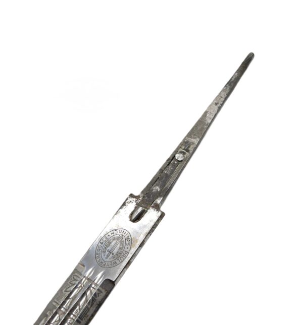 Klinge eines Kriegsmarinedolch – Marinedolch – Hersteller Paul Weyersberg & Co., Solingen – MOD – Bild 3
