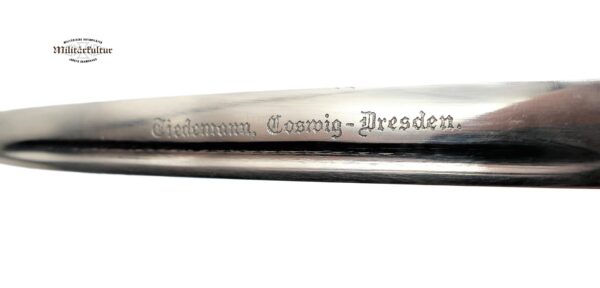 Miniatur Extra Seitengewehr – ASG - Brieföffner – Werbegeschenk mit Gravur – Tiedemann, Coswig-Dresden – Bajonett – Bild 5