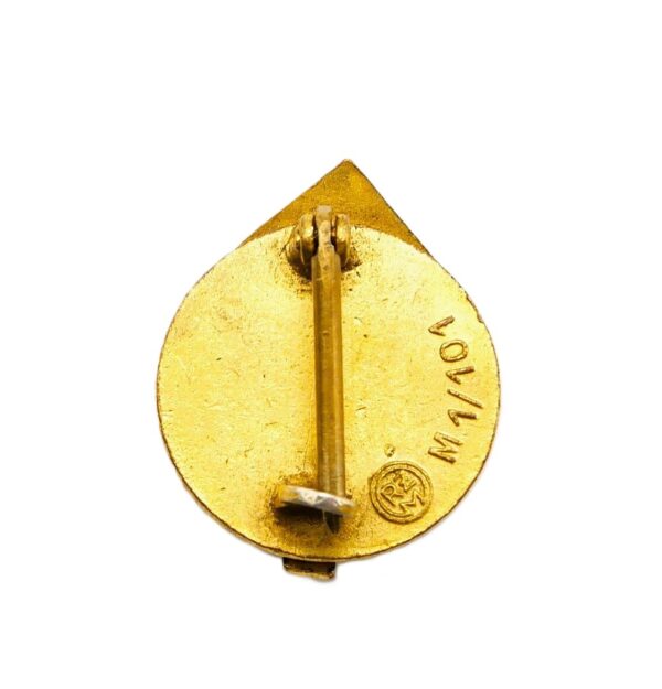 Miniatur zum Goldenen HJ (Hitlerjugend) Führer-Sportabzeichen – Hersteller RZM M1/101 (Gustav Brehmer, Markneukirchen) – Bild 2
