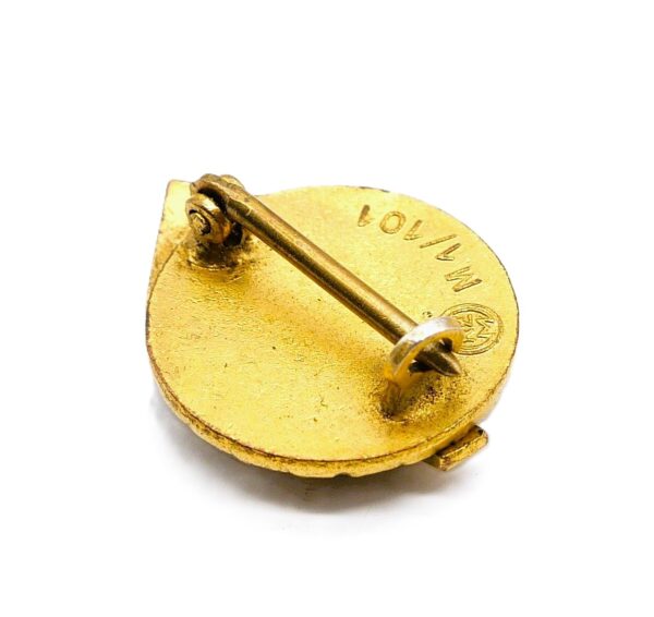 Miniatur zum Goldenen HJ (Hitlerjugend) Führer-Sportabzeichen – Hersteller RZM M1/101 (Gustav Brehmer, Markneukirchen) – Bild 3