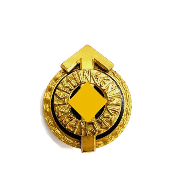 Miniatur zum Goldenen HJ (Hitlerjugend) Führer-Sportabzeichen – Hersteller RZM M1/101 (Gustav Brehmer, Markneukirchen)