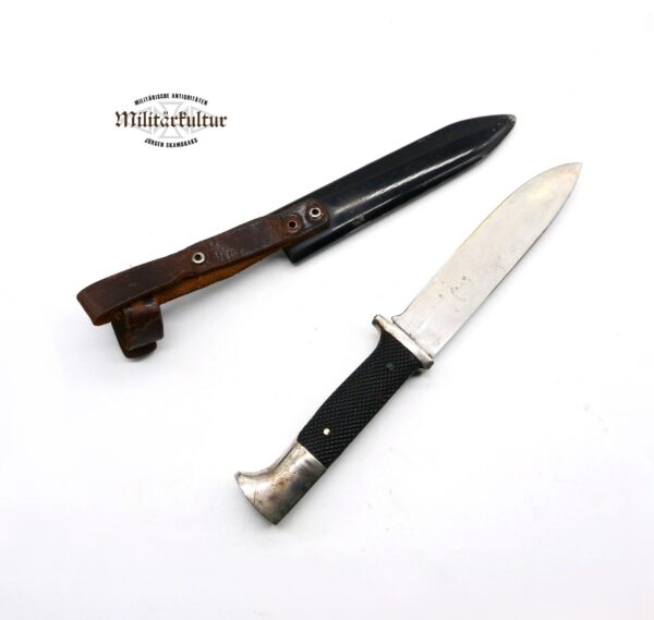 HJ (Hitlerjugend) – Messer – Fahrtenmesser – Hersteller E. V. S (Emil Voos, Solingen) – EVS – Mit Devise – Bild 2