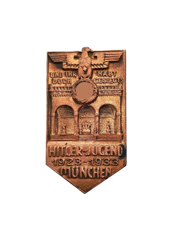 Abzeichen – HJ (Hitlerjugend) – Gedenkfeier – Und Ihr habt doch gesiegt -1923-1933 – Hersteller H. Wittmann, München